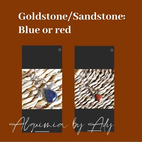 Sandstone gold spheres  gold stud earrings/manifesting confidence - Picture 4 of 5